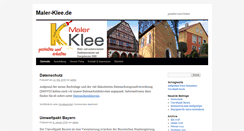 Desktop Screenshot of maler-klee.de