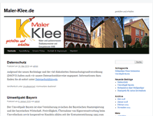 Tablet Screenshot of maler-klee.de